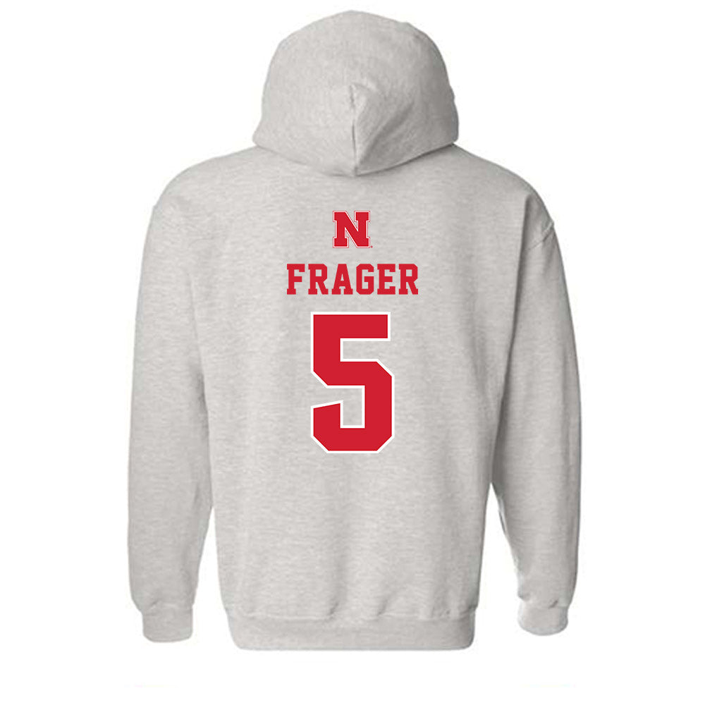 Nebraska - NCAA Men's Basketball : Braden Frager - Classic Shersey Hooded Sweatshirt-1