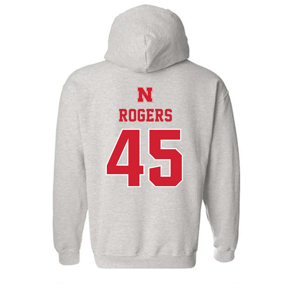 Nebraska - NCAA Football : Dylan Rogers - Classic Shersey Hooded Sweatshirt-1