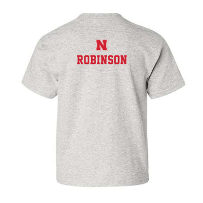 Nebraska - NCAA Wrestling : Vincent Robinson - Classic Shersey Youth T-Shirt-1