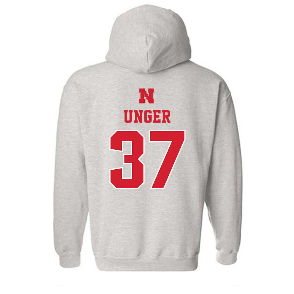 Nebraska - NCAA Baseball : J'Shawn Unger - Classic Shersey Hooded Sweatshirt-1