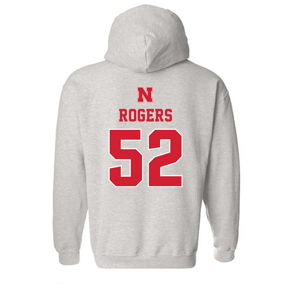 Nebraska - NCAA Football : Dylan Rogers - Classic Shersey Hooded Sweatshirt-1