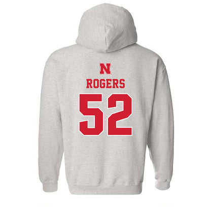 Nebraska - NCAA Football : Dylan Rogers - Classic Shersey Hooded Sweatshirt-1