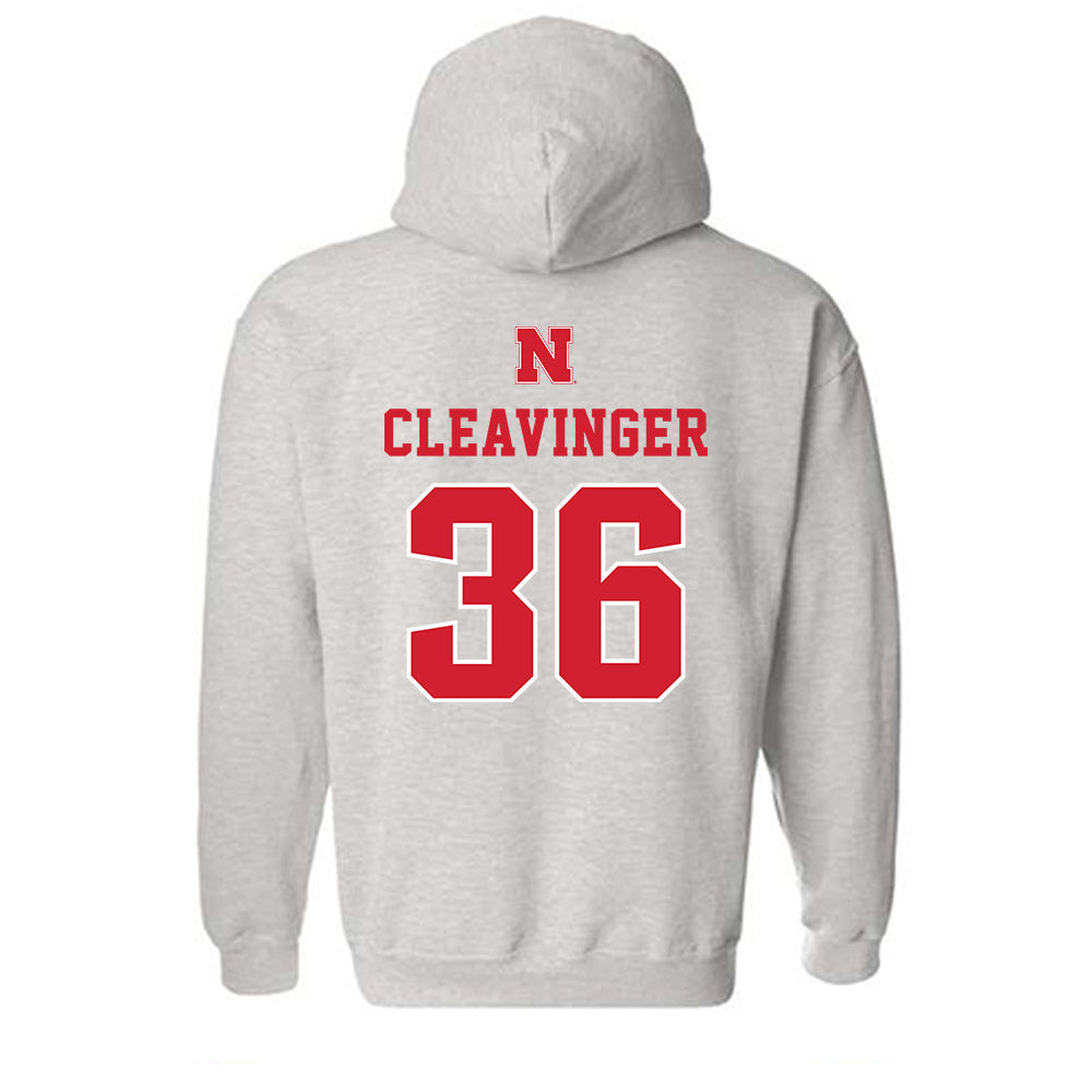 Nebraska - NCAA Baseball : Grant Cleavinger - Classic Shersey Hooded Sweatshirt-1