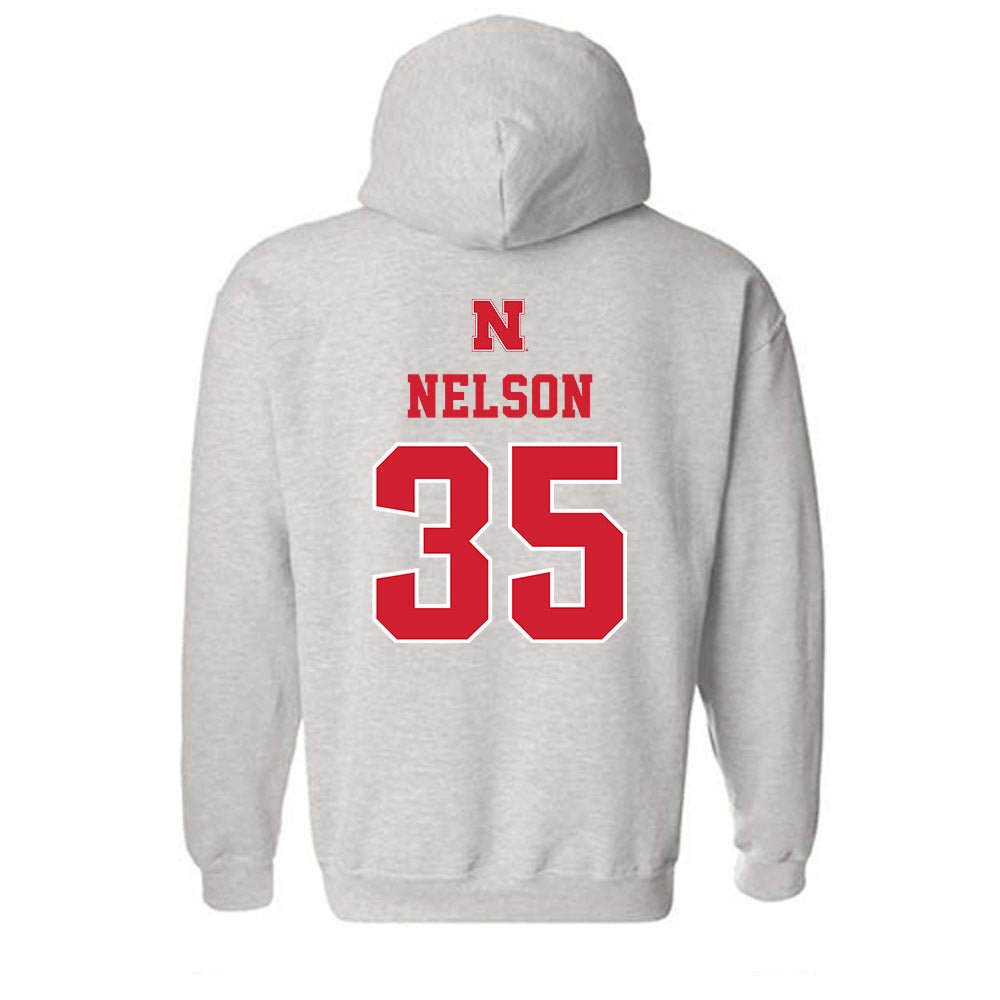 Nebraska - NCAA Football : Mekhi Nelson - Classic Shersey Hooded Sweatshirt-1