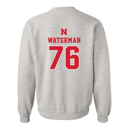 Nebraska - NCAA Football : Rex Waterman - Classic Shersey Crewneck Sweatshirt-1