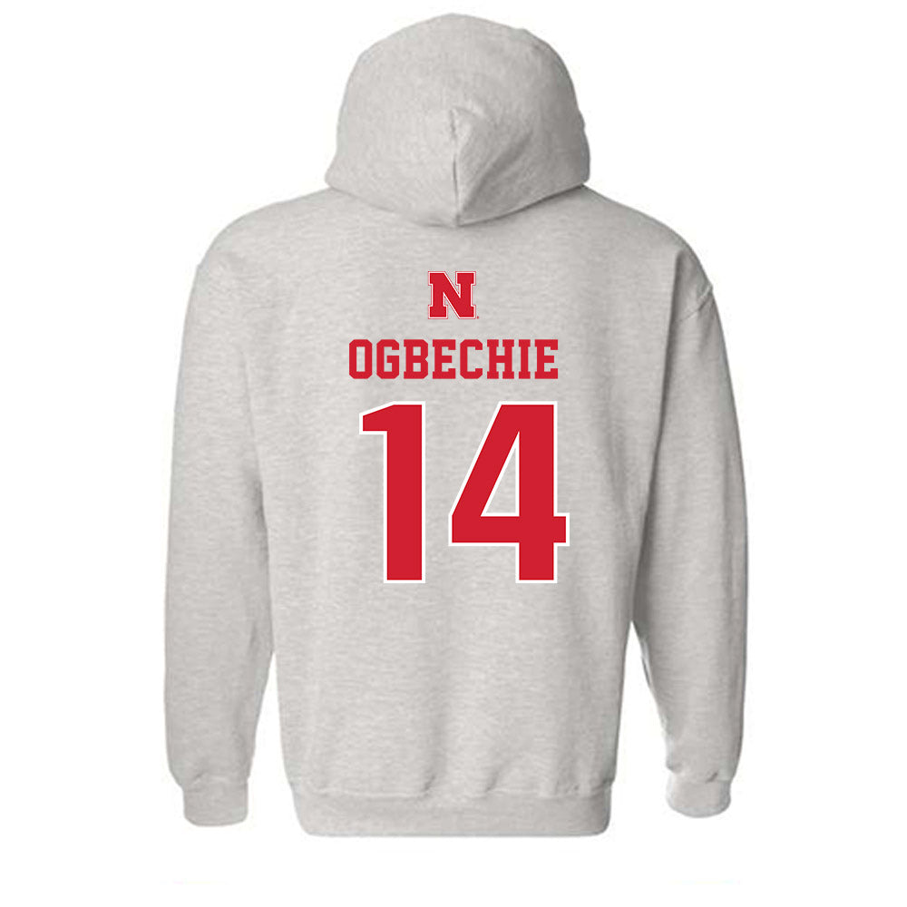 Nebraska - NCAA Women's Volleyball : Manaia Ogbechie - Classic Shersey Hooded Sweatshirt-1