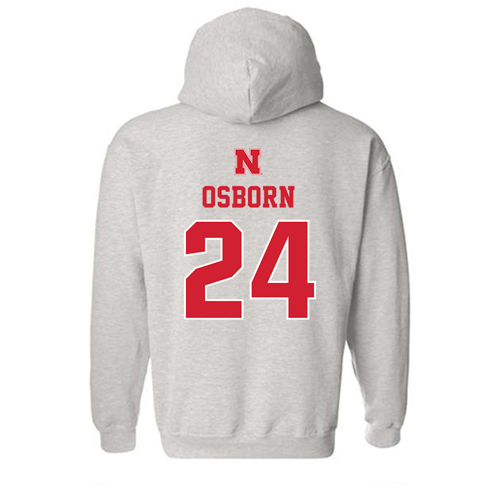 Nebraska - NCAA Women's Soccer : Madison Osborn - Classic Shersey Hooded Sweatshirt-1