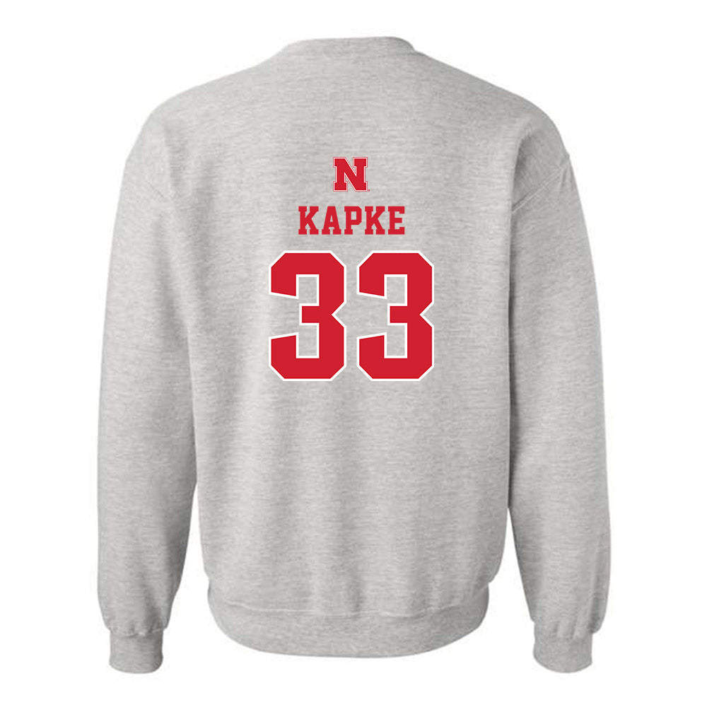 Nebraska - NCAA Men's Basketball : Boden Kapke - Classic Shersey Crewneck Sweatshirt-1