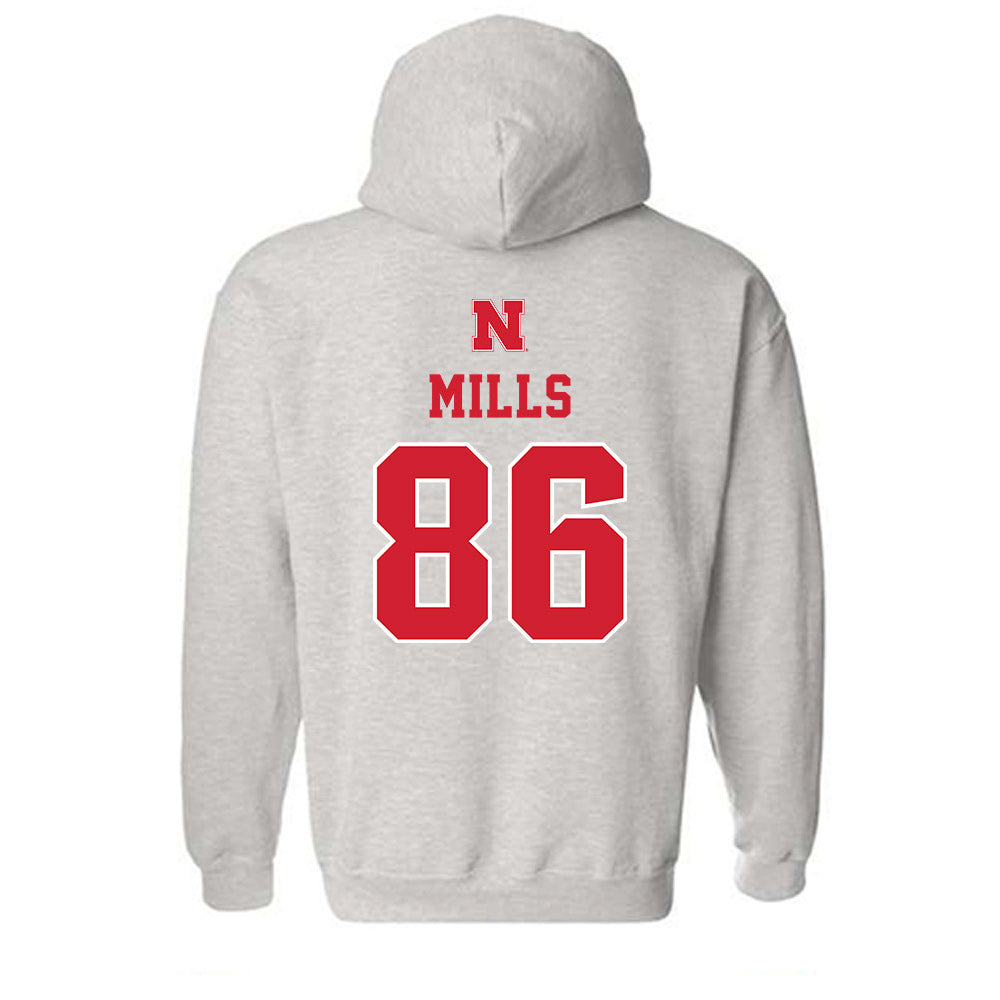 Nebraska - NCAA Football : Cortez Mills - Classic Shersey Hooded Sweatshirt-1