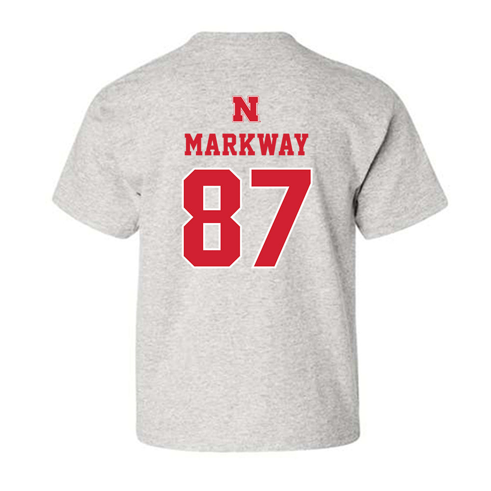 Nebraska - NCAA Football : Mac Markway - Classic Shersey Youth T-Shirt-1