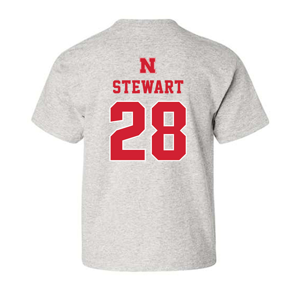 Nebraska - NCAA Baseball : Braxton Stewart - Classic Shersey Youth T-Shirt-1