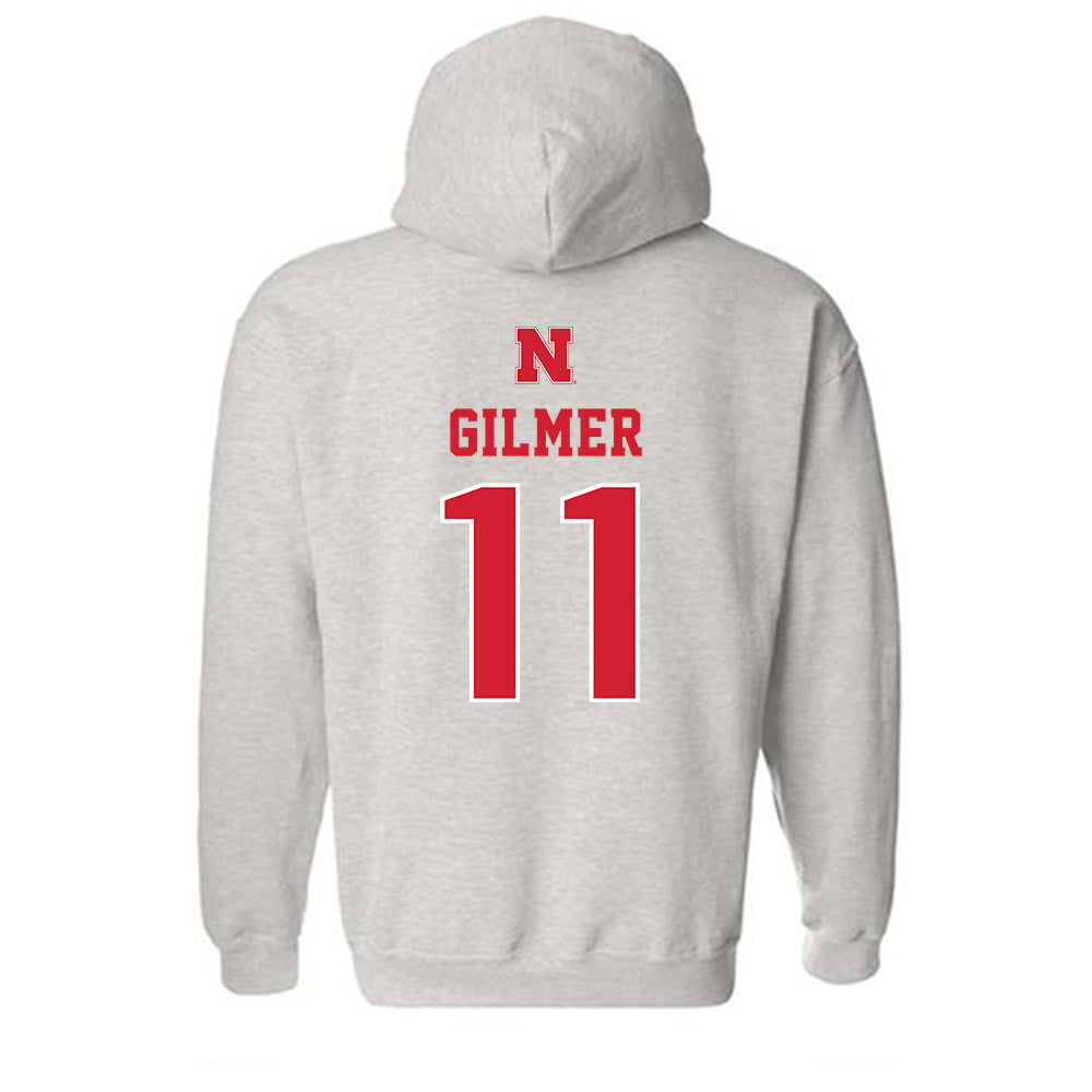 Nebraska - NCAA Football : Kwazi Gilmer - Classic Shersey Hooded Sweatshirt-1