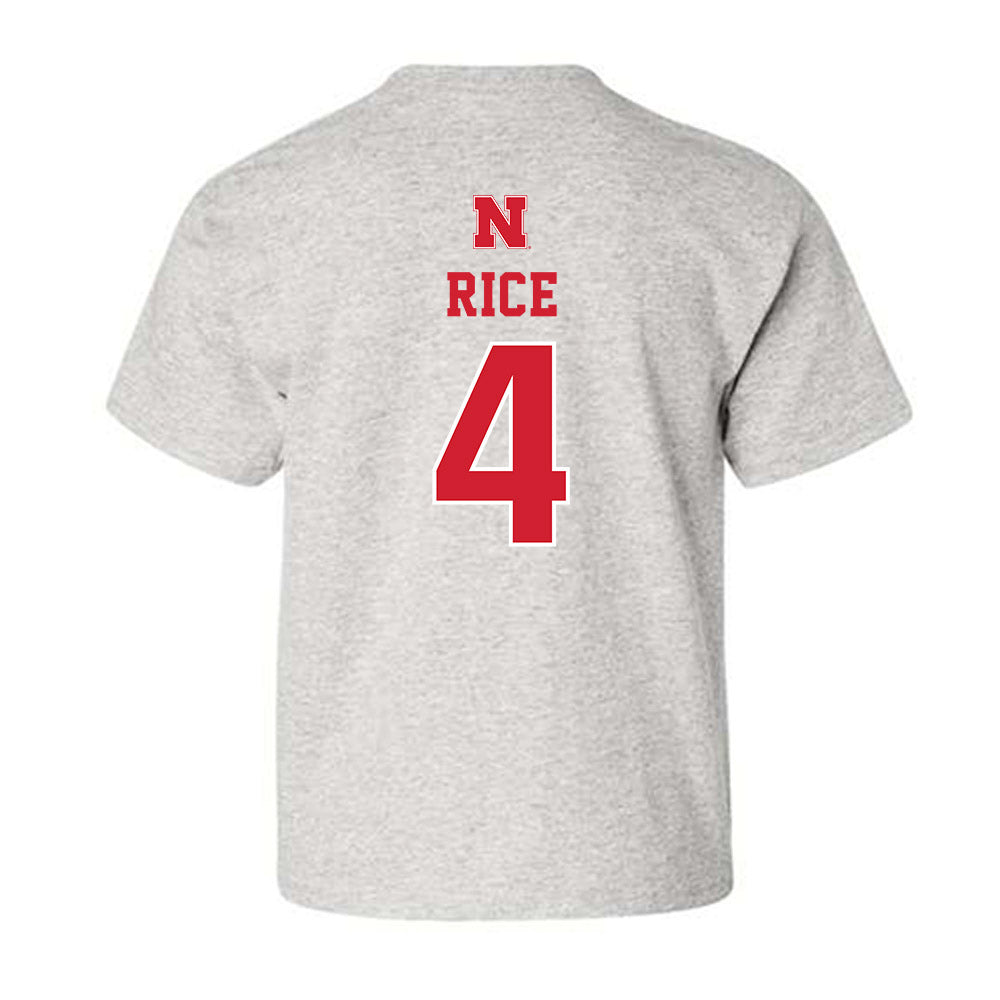 Nebraska - NCAA Men's Basketball : Colin Rice - Classic Shersey Youth T-Shirt-1