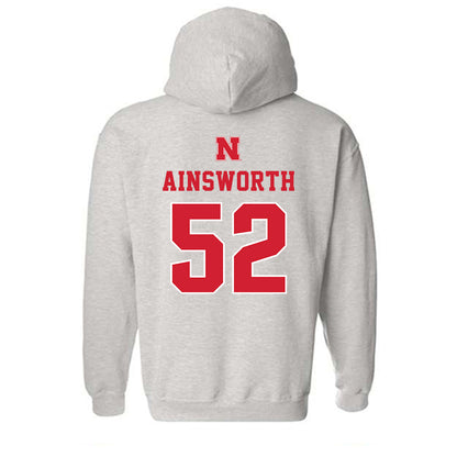 Nebraska - NCAA Football : Hayden Ainsworth - Classic Shersey Hooded Sweatshirt-1