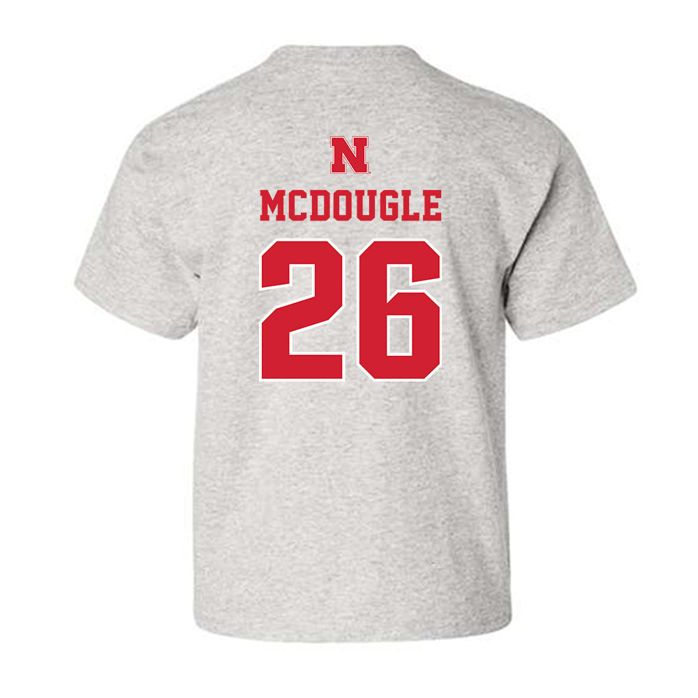 Nebraska - NCAA Football : Dwayne Mcdougle - Classic Shersey Youth T-Shirt-1