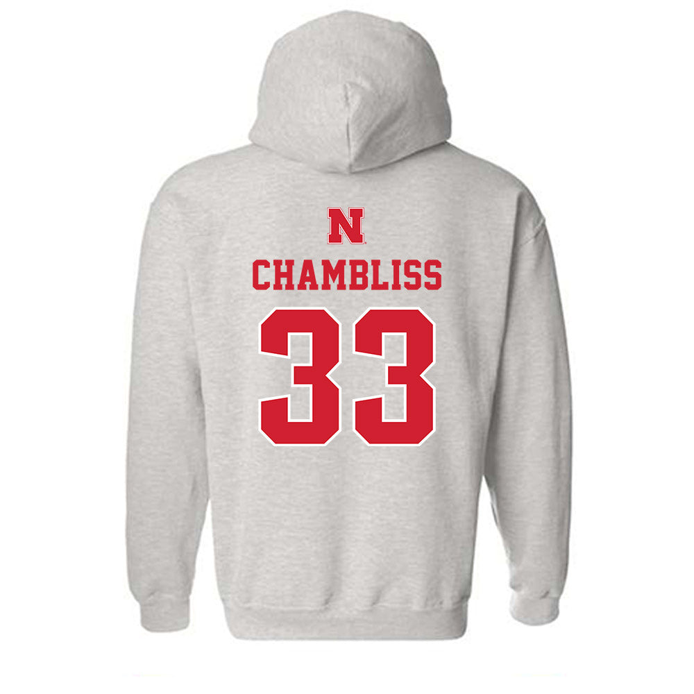 Nebraska - NCAA Football : Owen Chambliss - Classic Shersey Hooded Sweatshirt-1