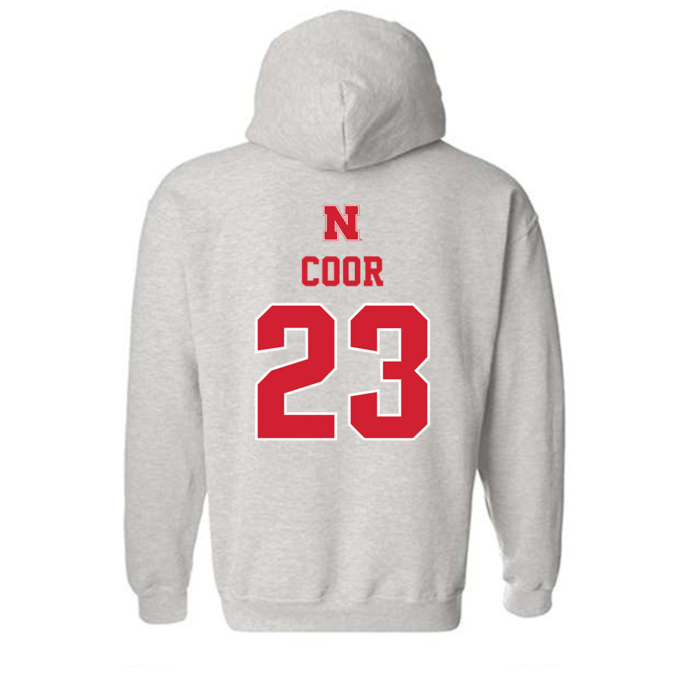 Nebraska - NCAA Softball : Hannah Coor - Classic Shersey Hooded Sweatshirt-1
