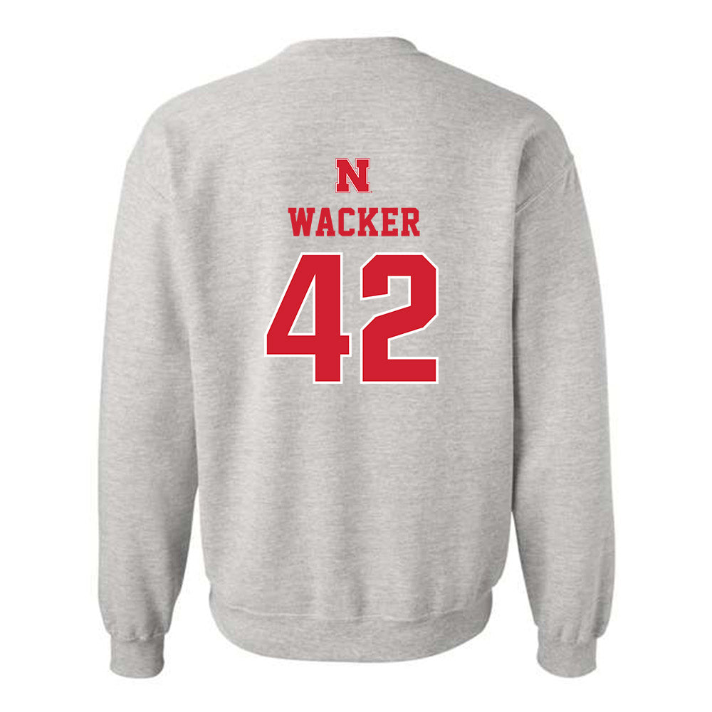 Nebraska - NCAA Football : Derek Wacker - Classic Shersey Crewneck Sweatshirt-1