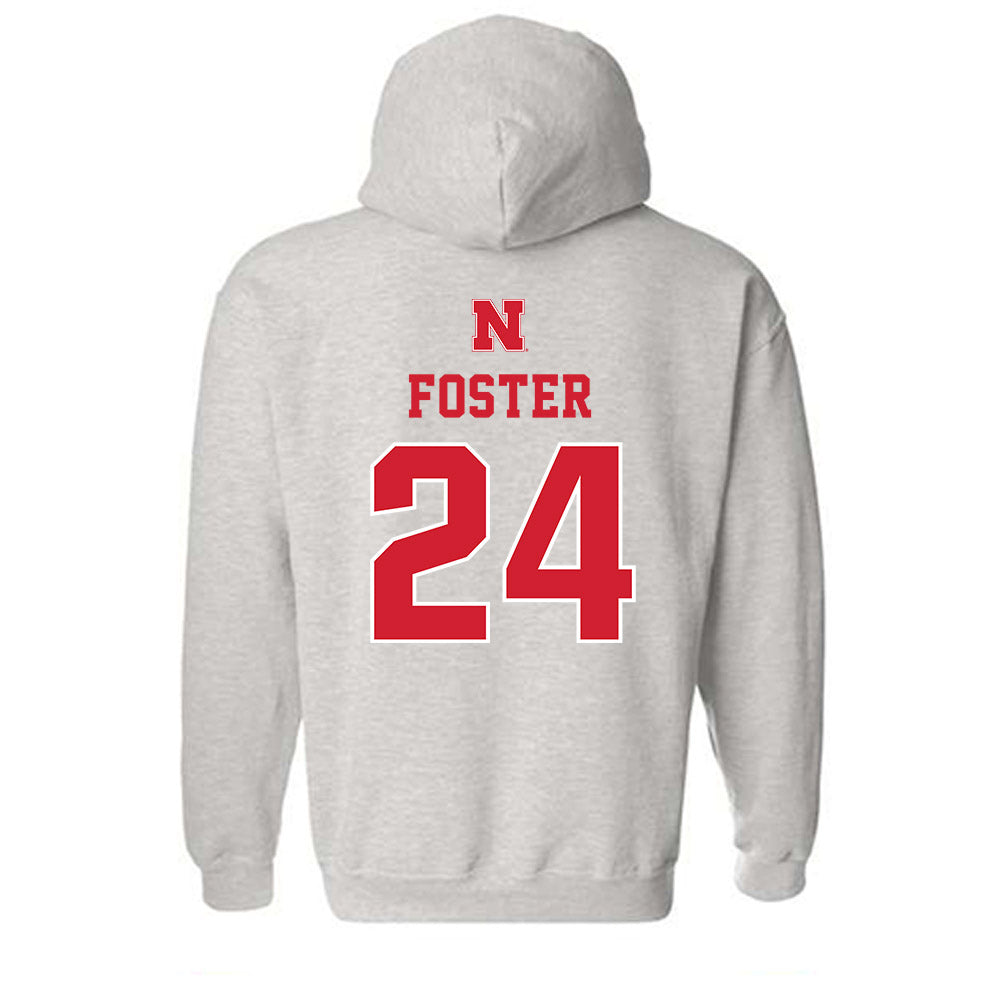 Nebraska - NCAA Football : Dexter Foster - Classic Shersey Hooded Sweatshirt-1