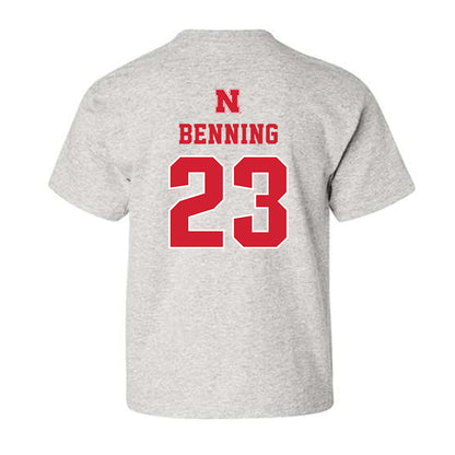 Nebraska - NCAA Football : Caleb Benning - Classic Shersey Youth T-Shirt-1