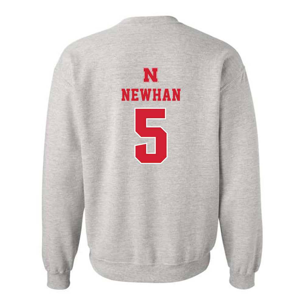 Nebraska - NCAA Baseball : Nico Newhan - Classic Shersey Crewneck Sweatshirt-1