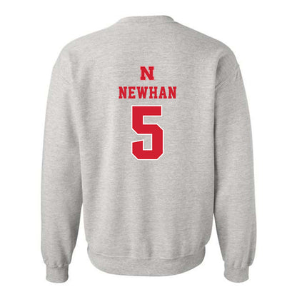 Nebraska - NCAA Baseball : Nico Newhan - Classic Shersey Crewneck Sweatshirt-1
