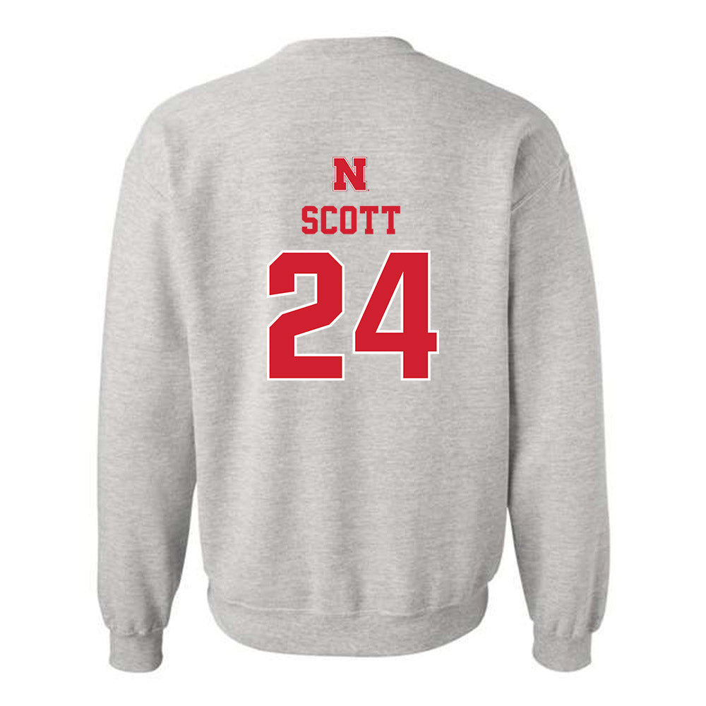 Nebraska - NCAA Football : Nalin Scott - Classic Shersey Crewneck Sweatshirt-1