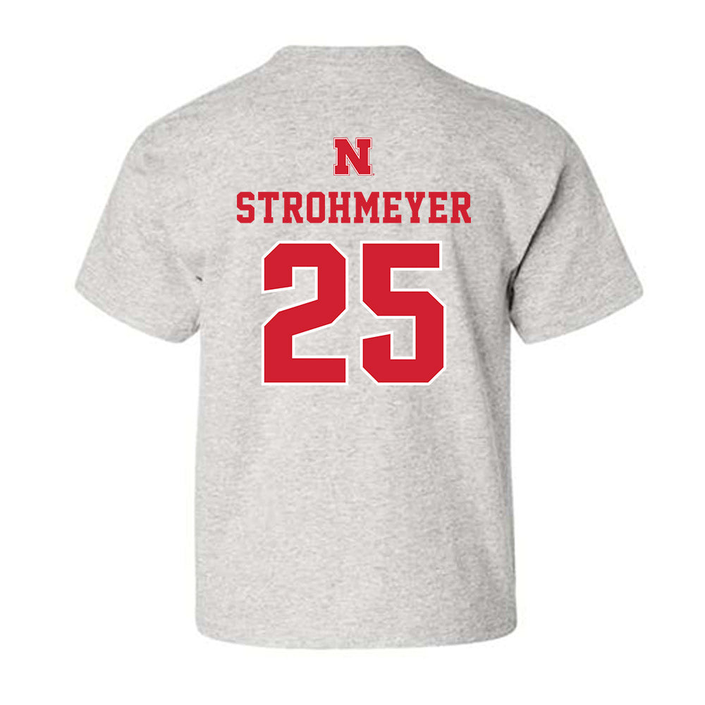 Nebraska - NCAA Baseball : Reed Strohmeyer - Classic Shersey Youth T-Shirt-1