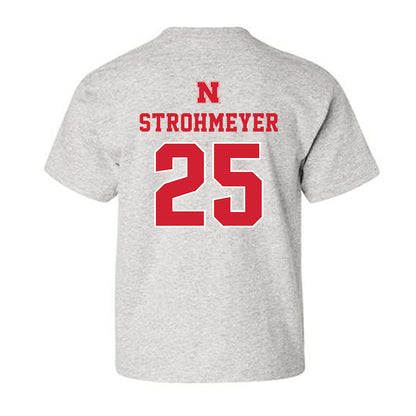Nebraska - NCAA Baseball : Reed Strohmeyer - Classic Shersey Youth T-Shirt-1