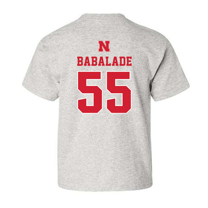 Nebraska - NCAA Football : Tree Babalade - Classic Shersey Youth T-Shirt-1