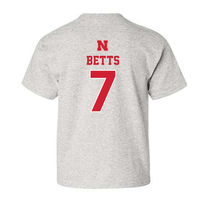 Nebraska - NCAA Men's Basketball : Kadyn Betts - Classic Shersey Youth T-Shirt-1
