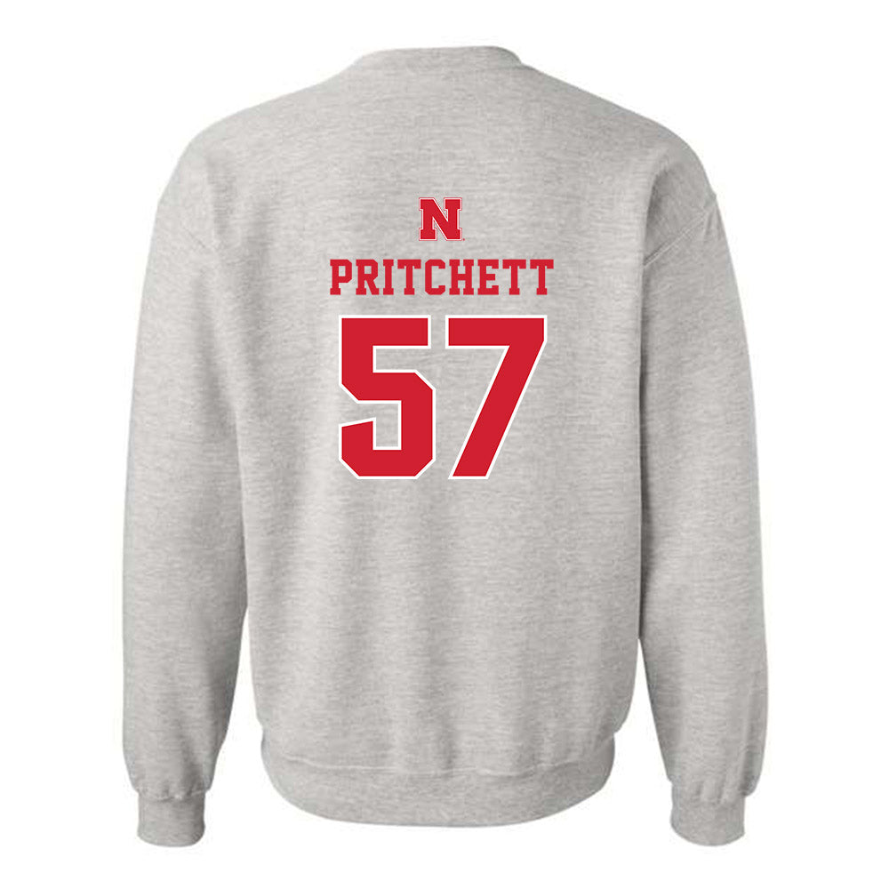 Nebraska - NCAA Football : Elijah Pritchett - Classic Shersey Crewneck Sweatshirt-1