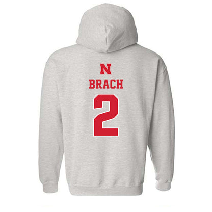 Nebraska - NCAA Women's Soccer : Mila Brach - Classic Shersey Hooded Sweatshirt-1