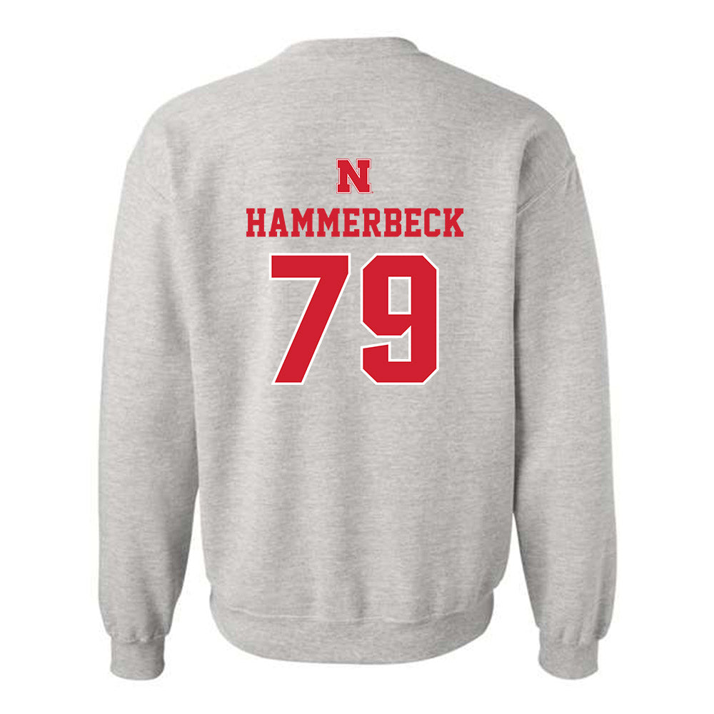 Nebraska - NCAA Football : Shawn Hammerbeck - Classic Shersey Crewneck Sweatshirt-1