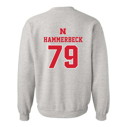Nebraska - NCAA Football : Shawn Hammerbeck - Classic Shersey Crewneck Sweatshirt-1