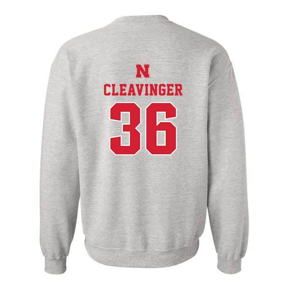 Nebraska - NCAA Baseball : Grant Cleavinger - Classic Shersey Crewneck Sweatshirt-1