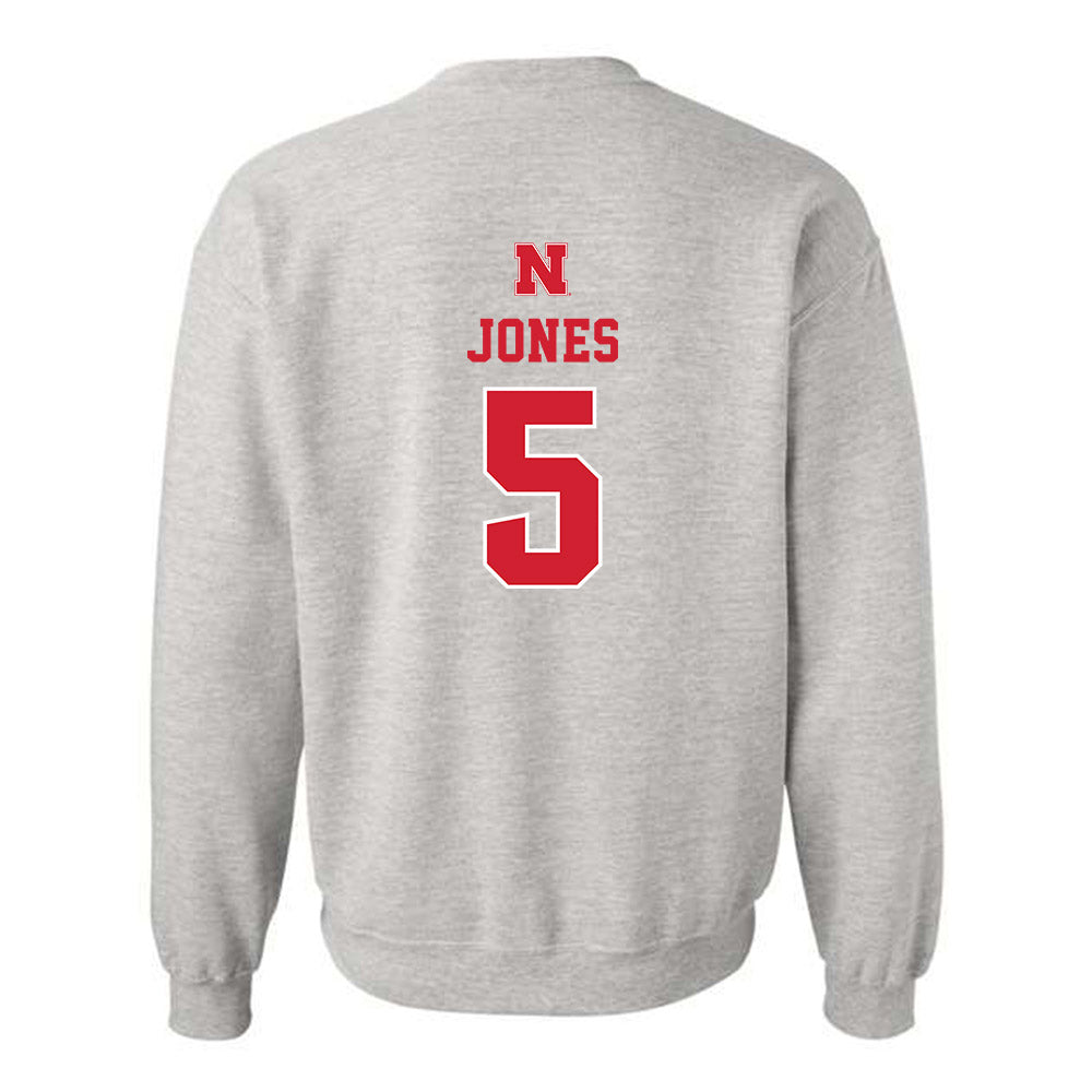 Nebraska - NCAA Football : Mason Jones - Classic Shersey Crewneck Sweatshirt-1
