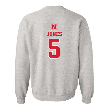 Nebraska - NCAA Football : Mason Jones - Classic Shersey Crewneck Sweatshirt-1