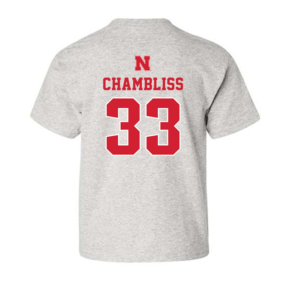 Nebraska - NCAA Football : Owen Chambliss - Classic Shersey Youth T-Shirt-1