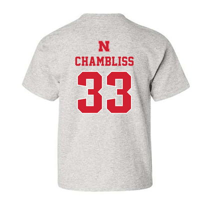 Nebraska - NCAA Football : Owen Chambliss - Classic Shersey Youth T-Shirt-1