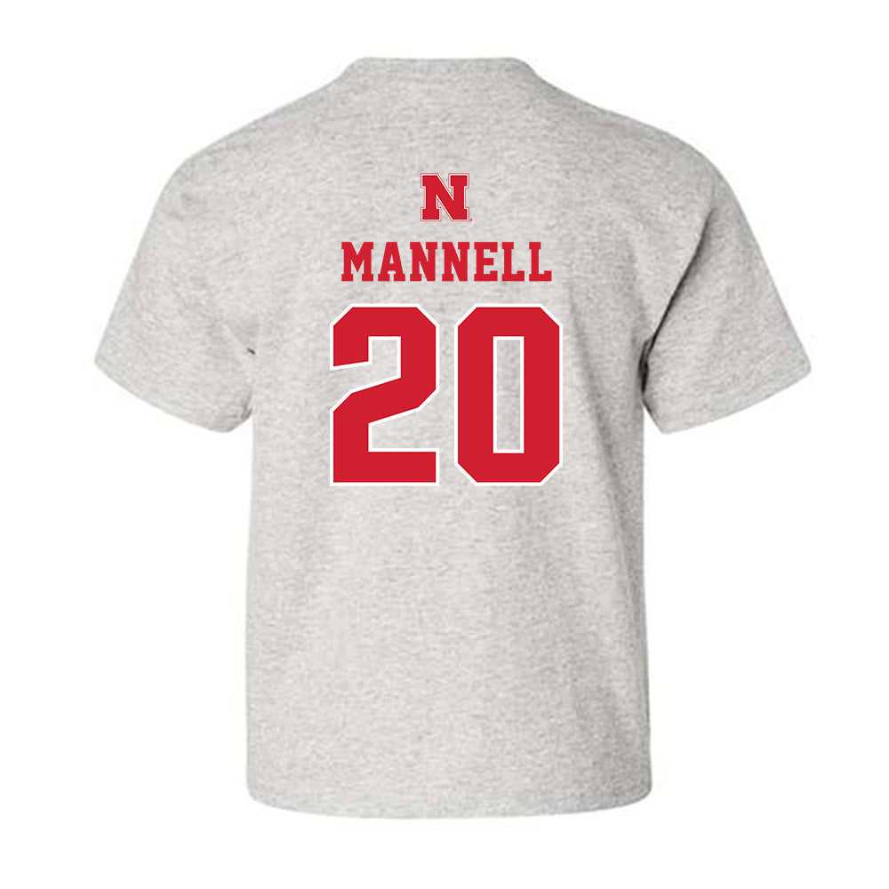 Nebraska - NCAA Baseball : Kevin Mannell - Classic Shersey Youth T-Shirt-1