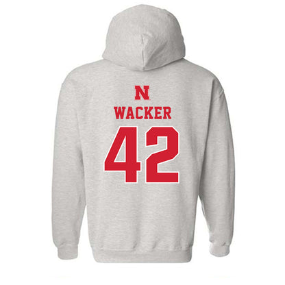 Nebraska - NCAA Football : Derek Wacker - Classic Shersey Hooded Sweatshirt-1