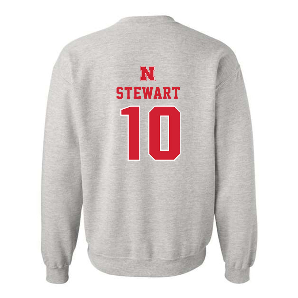 Nebraska - NCAA Women's Basketball : Madeline Stewart - Classic Shersey Crewneck Sweatshirt-1