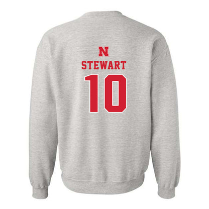 Nebraska - NCAA Women's Basketball : Madeline Stewart - Classic Shersey Crewneck Sweatshirt-1