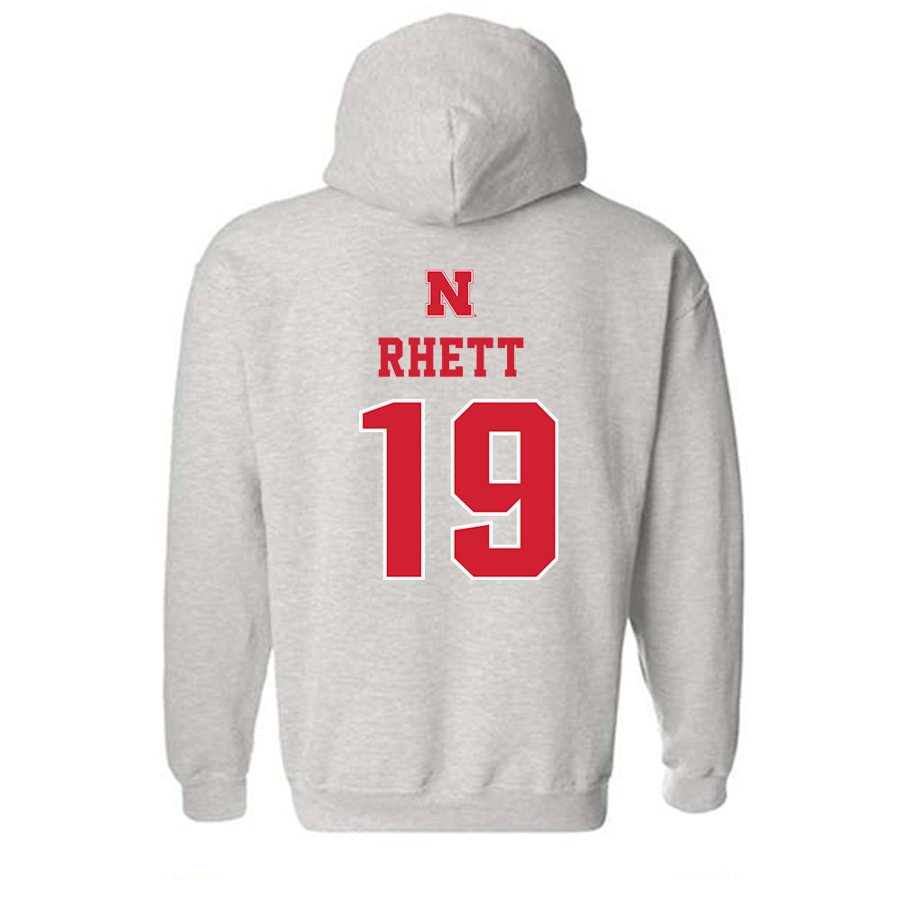 Nebraska - NCAA Football : Justyn Rhett - Classic Shersey Hooded Sweatshirt-1