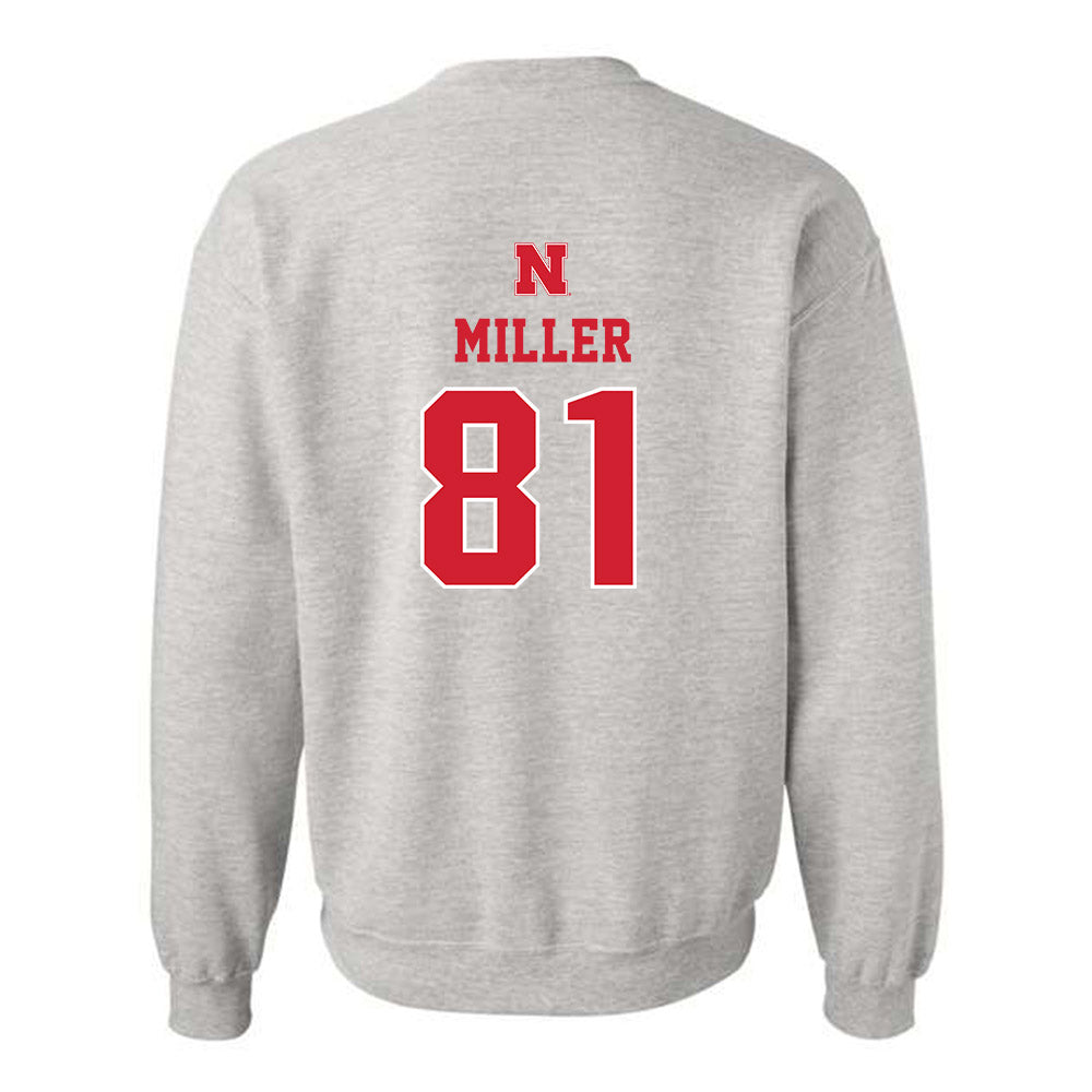 Nebraska - NCAA Football : Hayes Miller - Classic Shersey Crewneck Sweatshirt-1