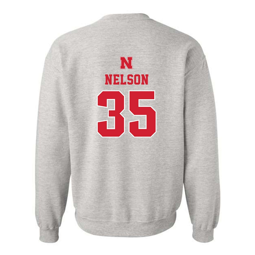 Nebraska - NCAA Football : Mekhi Nelson - Classic Shersey Crewneck Sweatshirt-1