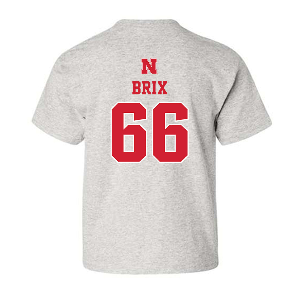 Nebraska - NCAA Football : Grant Brix - Classic Shersey Youth T-Shirt-1