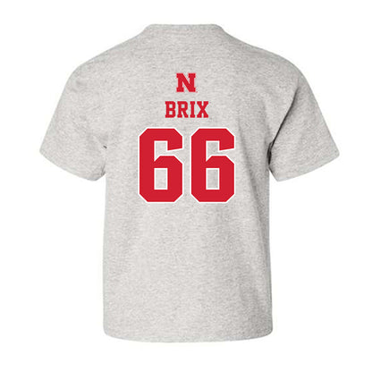 Nebraska - NCAA Football : Grant Brix - Classic Shersey Youth T-Shirt-1