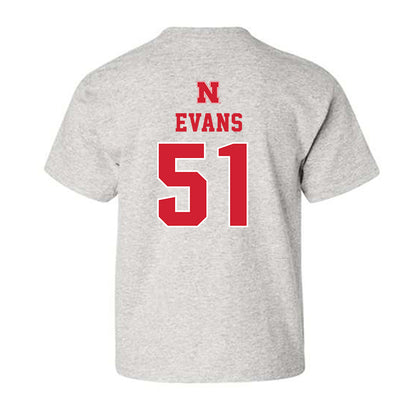 Nebraska - NCAA Football : Justin Evans - Classic Shersey Youth T-Shirt-1